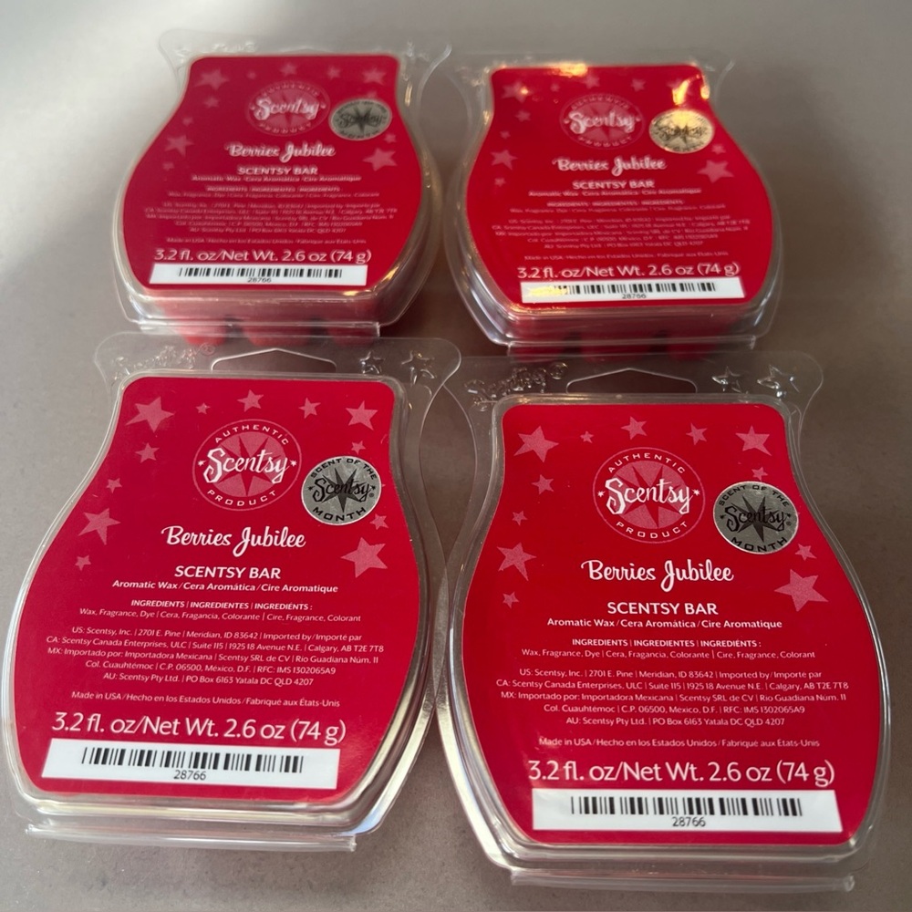 Scentsy Berries Jubilee wax bars (4 bars)